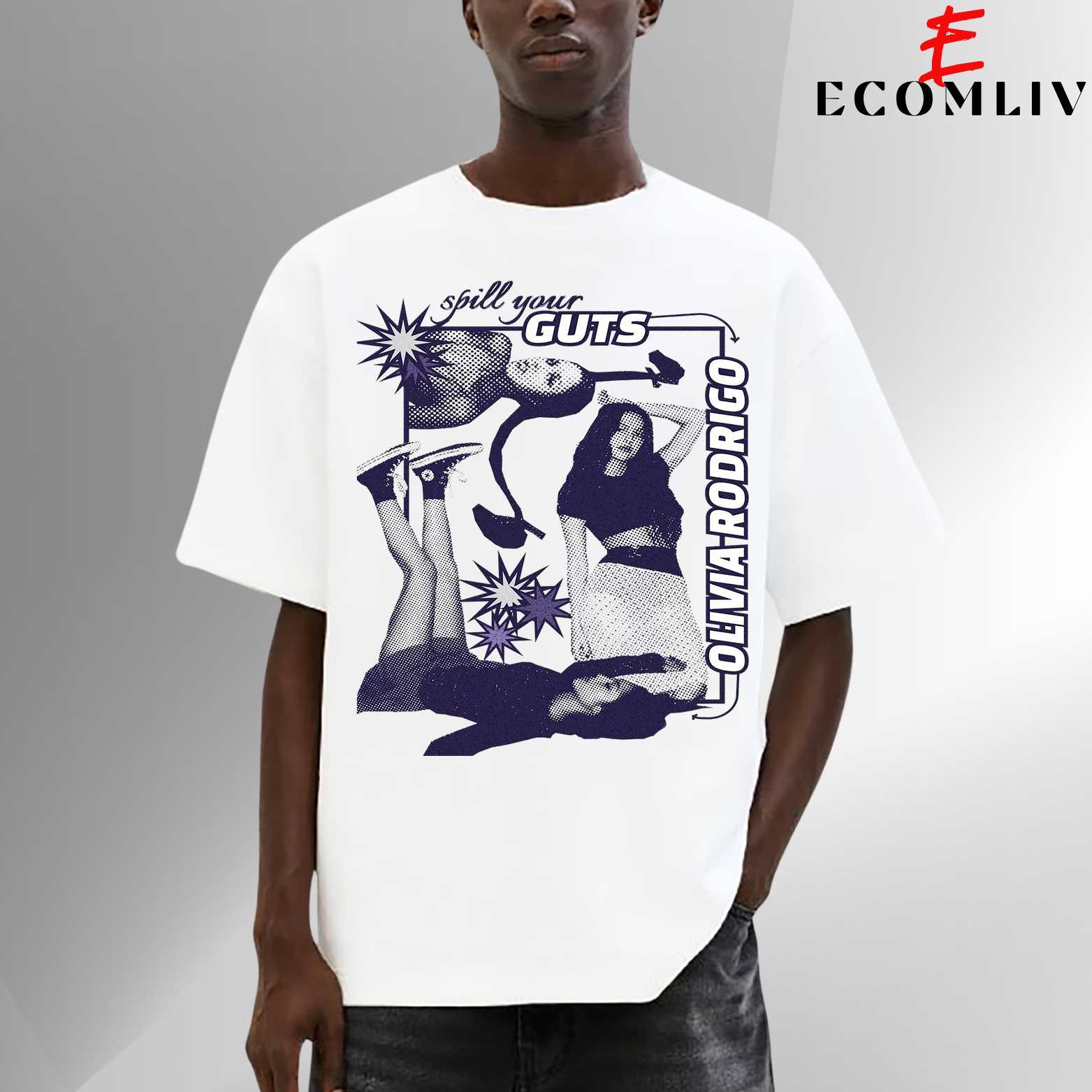 Guts Album Graphic Tee, Olivia Rodrigo Pop Shirt, Music Streetwear T-Shirt